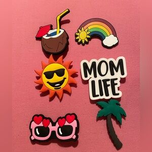 🌞🌈 Bogg Bag Charms — Set of 6🌈🌞